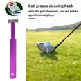 thumbnail image 4 of Soidarity Herramienta para afilar palos de Golf, afilador de palos de Golf, cabeza de cuña fuerte, cuña de aleación, accesorios de Golf, triangulación Golf Violeta Soidarity OD000972-03B, 4 of 6