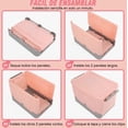 thumbnail image 4 of Caja Almacenamiento Plegable 2pzs Organizador Hogar Con Tapa Modelo Rosa, 4 of 4