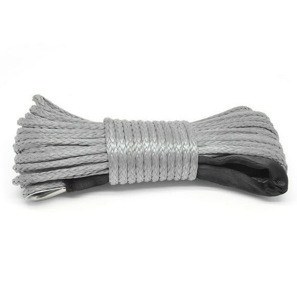 Yeacher 15m Winch Rope 7700lb Pull Line Cable Nylon Towing Rope Car Wash Maintenance String for ATV UTV Off-Road