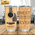 thumbnail image 2 of Guitar Gifts For Dad Tumbler With Lid 20 Oz Stainless Steel Coffee Cup Music Gifts For Guitarist Fathers Day Travel Mug Funny Guitar Lovers Gifts For Him On His Birthday, 2 of 6