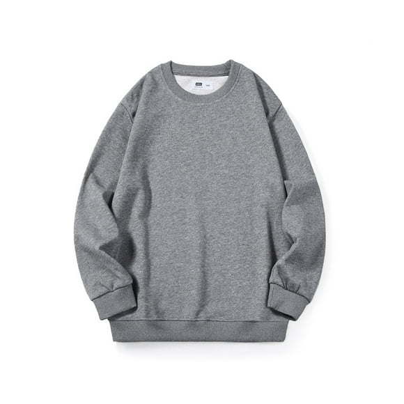 AAMILIFE Autumn trend boys casual fashion sweater solid color top bottoming shirt t children's sweater