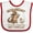 White and Red, variant on Inktastic Someday I'll Rock a Beard Like My Uncle-bearded Dragons Boys or Girls Baby Bib
