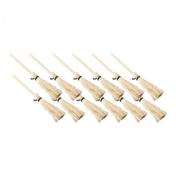 2 Pack 12 Stück Puppenhaus Miniaturbesen Puppenhaus Dekoration Für Puppenhaus 2 piezas Sunnimix Escoba de casa de muñecas