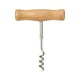 thumbnail image 1 of Sacacorchos de acero inoxidable para vino, con llave y forma de T, sacacorchos manual portátil para botellas de vino en casa, fácil de atornillar y sacar el corcho, 1 of 4