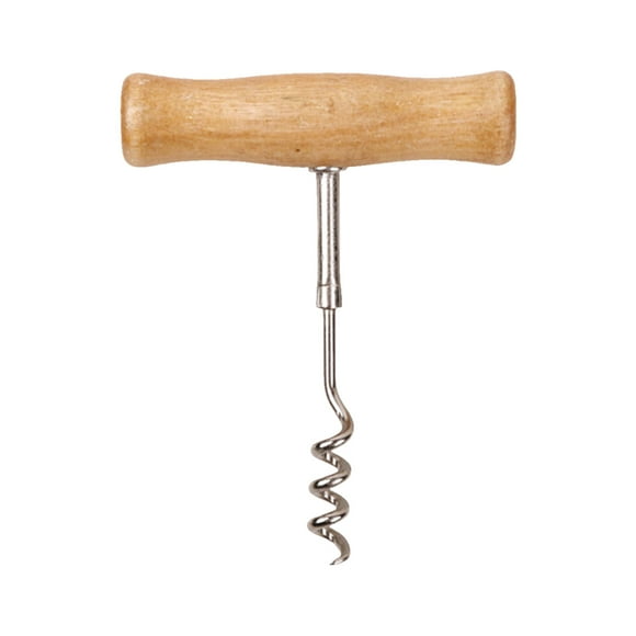 Sacacorchos Abridor de Vino - Sacacorchos Manual de Acero Inoxidable en Forma de T para Casa/Bar, Duradero y Fácil de Limpiar