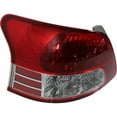thumbnail image 3 of For Toyota Yaris 2007 08 09 10 11 2012 Tail Light Driver Side | Rear | CAPA | Base Model | Sedan | Lens & Housing | Clear & Red Lens | Replacement For TO2818133, TO2818133C | 8156152550, 3 of 6