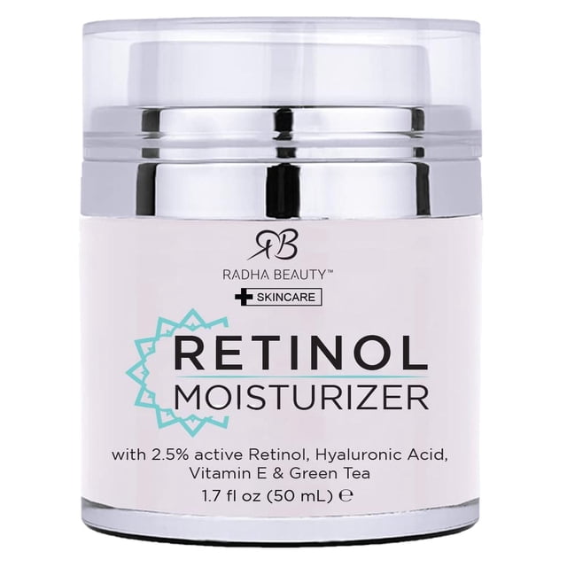 Crema Hidratante Radha Beauty Retinol Milagrosa 50 ml con Ácido Hialurónico, Vitamina E y Té Verde p