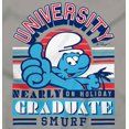 thumbnail image 2 of Retro Smurf University Graduate Men's Graphic T Shirt Tees Brisco Brands M, 2 of 6
