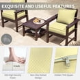 thumbnail image 3 of Kimunuk Outdoor Seat Cushion Set, 24" X 24" X 4" Water-Resistant & Fade-Resistant Patio Furniture Replacement Cushions with Handle and Straps for Sofa Chair, Light Yellow, 3 of 7