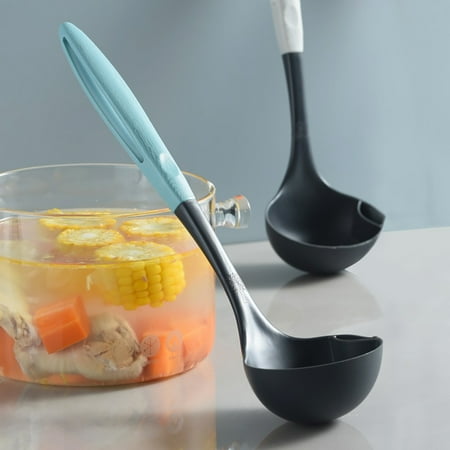 

Bcloud Oil Filter Spoon Food Grade Corrosion Resistant PP Long Handle Filter Ladle for Kitchen
