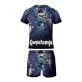 thumbnail image 6 of Goosebumps Boys 2-Piece Swimsuit Set, Short Sleeve Rash Guard & Swim Trunks, 6 of 7