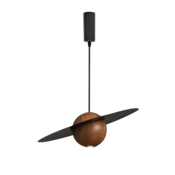 KAYYELAMP Vintage H-Type Track Light Neutral Lighting Pendant 3.9ft Adjustable Cord Metal Walnut Tracking Lamp For Kitchen Restaurants(No Track)