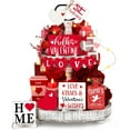 thumbnail image 6 of Valentine Tiered Tray Decor Set Valentine Table Decorations Conversation Heart Wooden Decoration Farmhouse Valentines Day Decorations Heart Wooden Signs for Home(Sweet),Red, 6 of 9