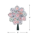 thumbnail image 3 of Northlight 8" Pre-Lit Silver Retro Starburst Christmas Tree Topper - Multicolor Lights, 3 of 6