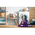 thumbnail image 2 of Ahgly Company Machine Washable Indoor Rectangle Transitional Rich Lilac Purple Area Rugs, 3' x 5', 2 of 7