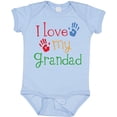 thumbnail image 3 of Inktastic Grandad Grandkids Handprints Boys or Girls Baby Bodysuit, 3 of 5