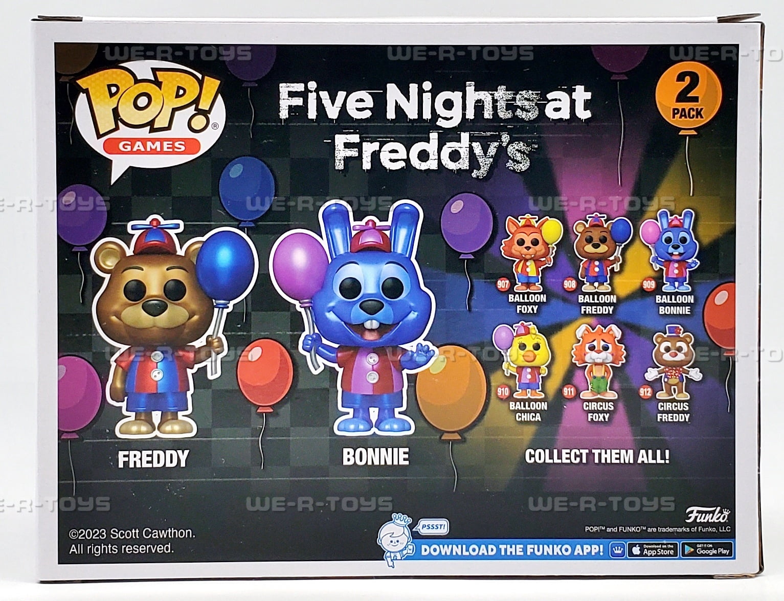 Funko Five Nights at Freddy's POP! Games Balloon Freddy & Balloon Bonnie Vinyl Figure 2-Pack