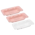 thumbnail image 1 of Unique Bargains Collapsible Colander Kitchen Over the Sink Drain Strainer Set for Fruits Vegetables Pasta 2Pcs Pink  1Pcs White, 1 of 5