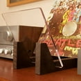 thumbnail image 2 of CNKOO Vinyl Record Storage Holder Large Capacity Acrylic Ends Display Stand Wooden LP Vinyl Album Desktop Rack, 2 of 7