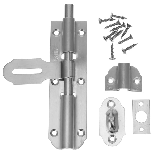 Raindrops Silver Slide Lock Barrel Bolt Slide Lock Heavy-duty 1Set
