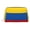 Silver, variant on Travel Makeup Bag Colombian Flag Cosmetic Bag for Women, Waterproof Portable Pouch Toiletry Bag Pattern Make up Bag Gold