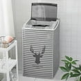 thumbnail image 4 of Washing Machine Cover with Zipper Thick PEVA Washer Cover Waterproof and Breathable Dryer Cover Pulsator Washing Machine Protector for Drum Washer and Flip Lid Washer, 4 of 5