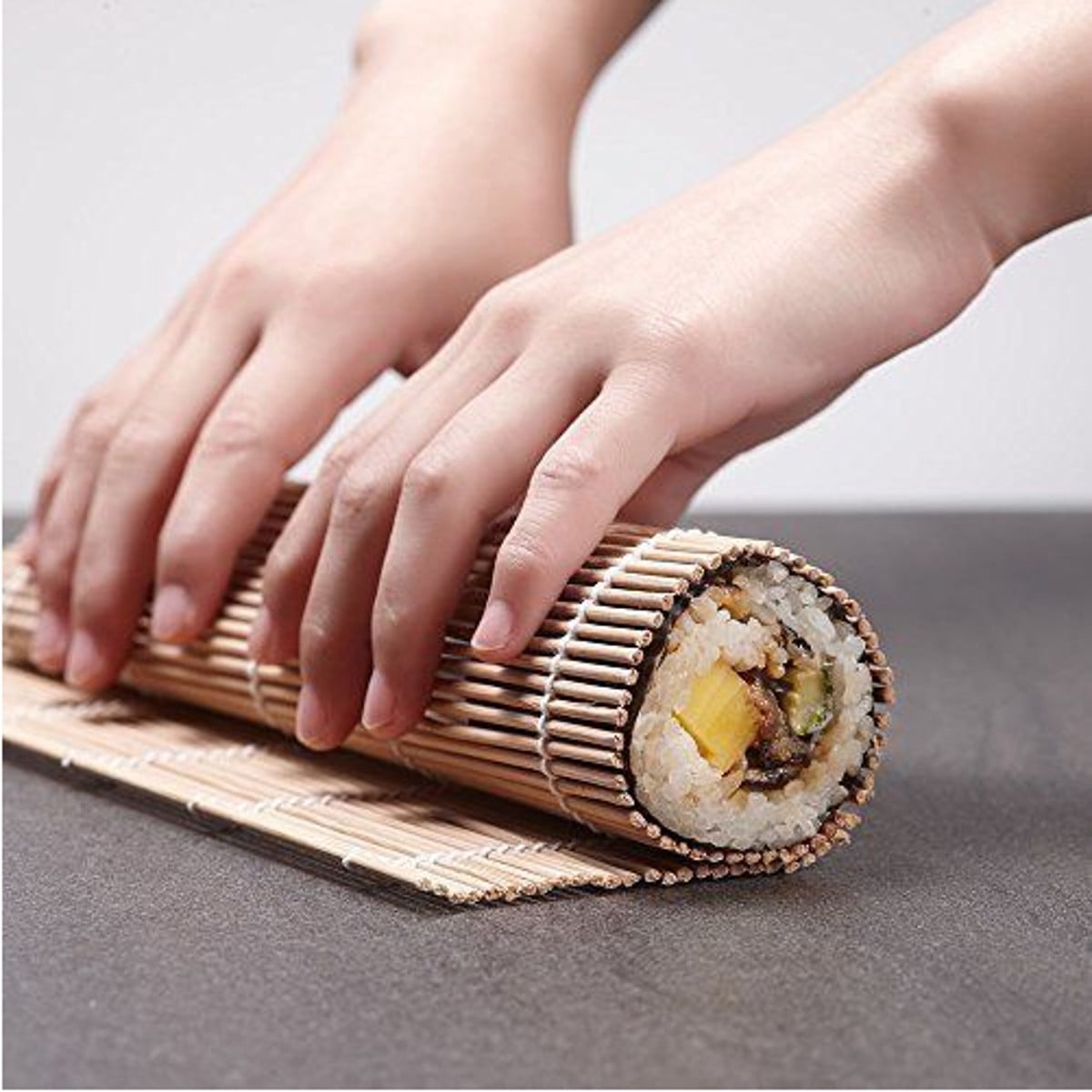9Pcs/set DIY Bamboo Sushi Making Kit 2 Rolling Mats 5 Pairs Chopsticks