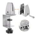 thumbnail image 5 of Uxcell Desk Partition Clips for 4-45mm Thick Partition Guard Bracket Support for Holding Screen, Silver 2pcs, 5 of 6