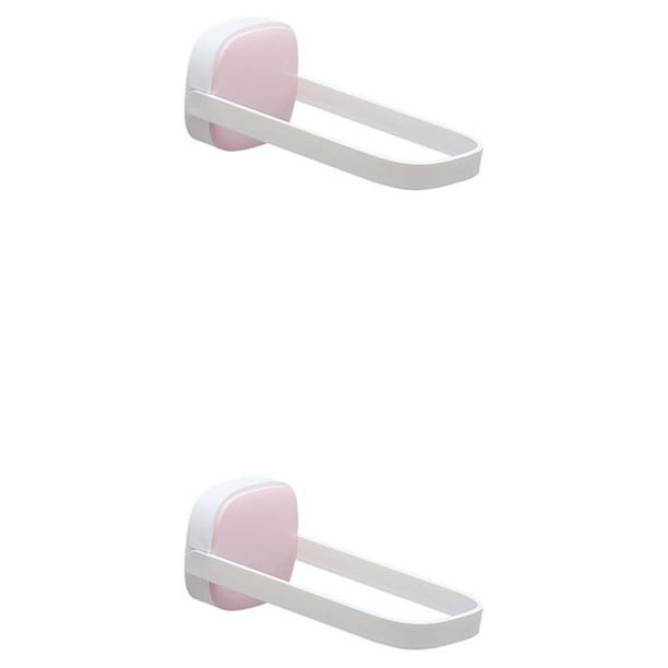 Perchero Inteprter organizador de almacenamiento de pared 2Conjunto rosa blanco