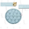 thumbnail image 2 of Dog Puzzle Slow Feeder Toy, Puppy Snack Dispensing Interactive Training Improve IQ Educational Toy (Blue), 2 of 4