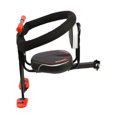 thumbnail image 3 of Asiento de bicicleta para niños con pedales, portátil, desmontable y con respaldo y reposabrazos. Rojo, 3 of 8
