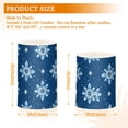 thumbnail image 3 of Snowflakes Snowflake Geometric Elements Blue Background Pattern Flickering Flameless Candles Battery Operated with Remote Timer LED Pillar Candles Set of 2, 3 of 7