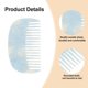thumbnail image 3 of Peines de Dientes Anchos Unique Bargains para Mujeres, Peine de Tamaño de Bolsillo Anti-Estático para Cabello Rizado Grueso, Peine de Viaje, Mini Peine Retro de Dientes Anchos para Húmedo y Seco Azul, 3 of 7