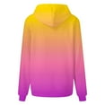 thumbnail image 3 of cocolona Womens Gradient Color Hoodies Fall Casual Long Sleeve Hoode Sweatshirt Oversized Comfy Pullover Tops with Pockets, 3 of 4