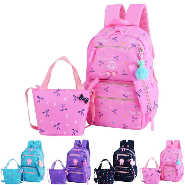 2Piece Waterproof School Bags for Boys Girls Primary School Orthopedic