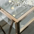 thumbnail image 3 of Davila Steel 3-Piece Vanity Set with Shelf, Champagne, 3 of 7