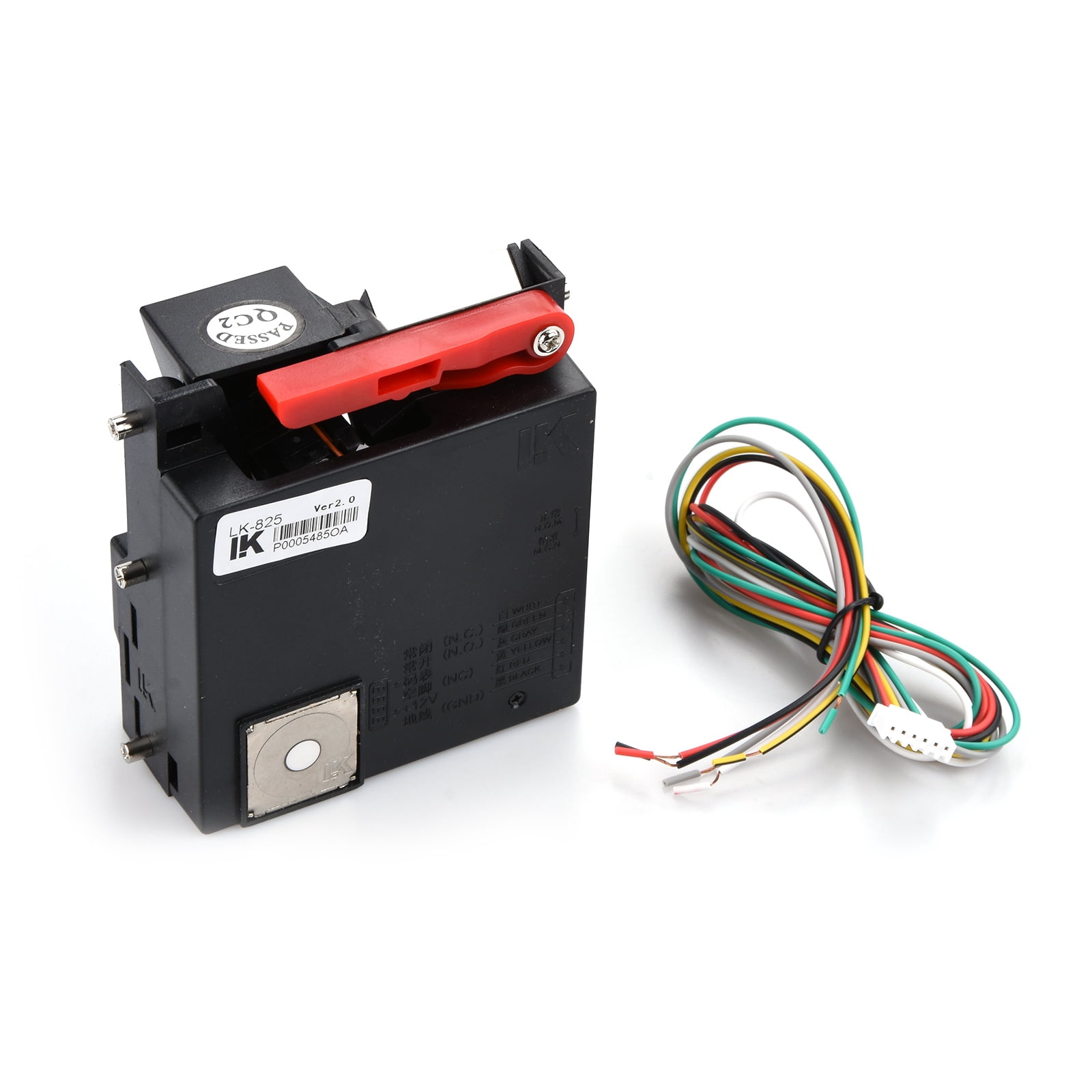 CSYANXING Black Plastic Coin Mech for Arcades & Vending Machines, LK800A, No Special Power Supplies Needed, Easily Change Formats