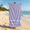 purple, variant on 1pc Custom Striped Beach Towel with Personalized Name, 30" x 60" Quick Dry Microfiber Pool Towel, Customized Monogrammed Summer Beach Towel, Ideal Beach Travel Gift, Custom Bachelorette Party Gift