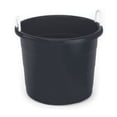 thumbnail image 3 of Homz Seau de Rangement Utilitaire en Plastique de 17 Gallons avec Poignée en Corde, Noir, Lot de 2, 3 of 7