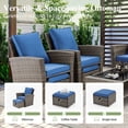 thumbnail image 3 of Vicluke 6-Piece Rattan Outdoor Conversation Set with Sectional Sofa, Ottoman and Storage Table, Marine, 3 of 7