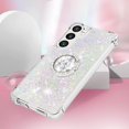 thumbnail image 5 of Case for Samsung Galaxy S24 Plus Case Girls Women Glitter Clear TPU Cute Bling Love Quicksand Sparkle Case with Stand Shockproof Liquid Case for Samsung Galaxy S24 Plus Colorful YBZ, 5 of 14