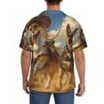 thumbnail image 3 of Kdxio Men's Hawaiian Shirt for Men Short Sleeve Shirt Farm Corgi German Shepherd Summer Casual Holiday Beach Button Down T-Shirts, 3 of 5