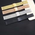 thumbnail image 1 of Correa de repuesto universal de acero inoxidable 304 con hebilla doble, correa de malla trenzada, accesorios para reloj inteligente, 1 of 5