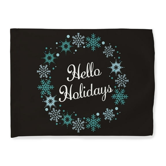 ThisWear Winter Decorations Hello Holidays Flag Winter Flag Holiday Season Decor Horizontal House Flag Multi