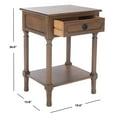 thumbnail image 5 of SAFAVIEH Allura Solid Rustic 1 Drawer Accent Table, Brown, 5 of 7