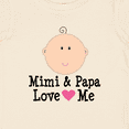 thumbnail image 4 of Inktastic Mimi and Papa Love Me Baby Girl Girls Baby T-Shirt, 4 of 5