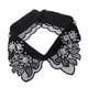 thumbnail image 1 of Cuello de blusa, inserto de cuello, inserto de blusa, cuello desmontable con 10 estampados Negro 4, 1 of 9