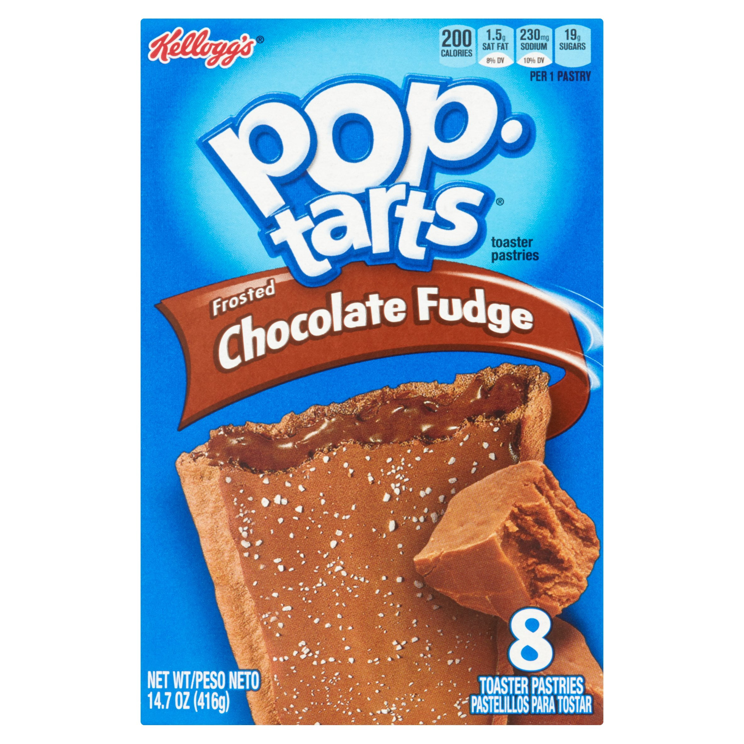Kellogg's Pop Tarts Frosted Chocolate Fudge 8 Toaster Pastries, 14.7 oz, 12 count by Kellogg Sales Co.