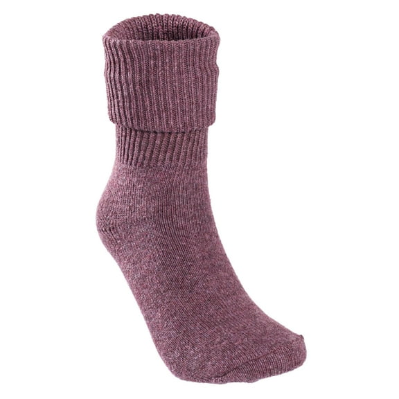 Lian LifeStyle Perfect Fit and Cozy Women's Wool Crew Socks, L1885, Size 6-9, Color Violet