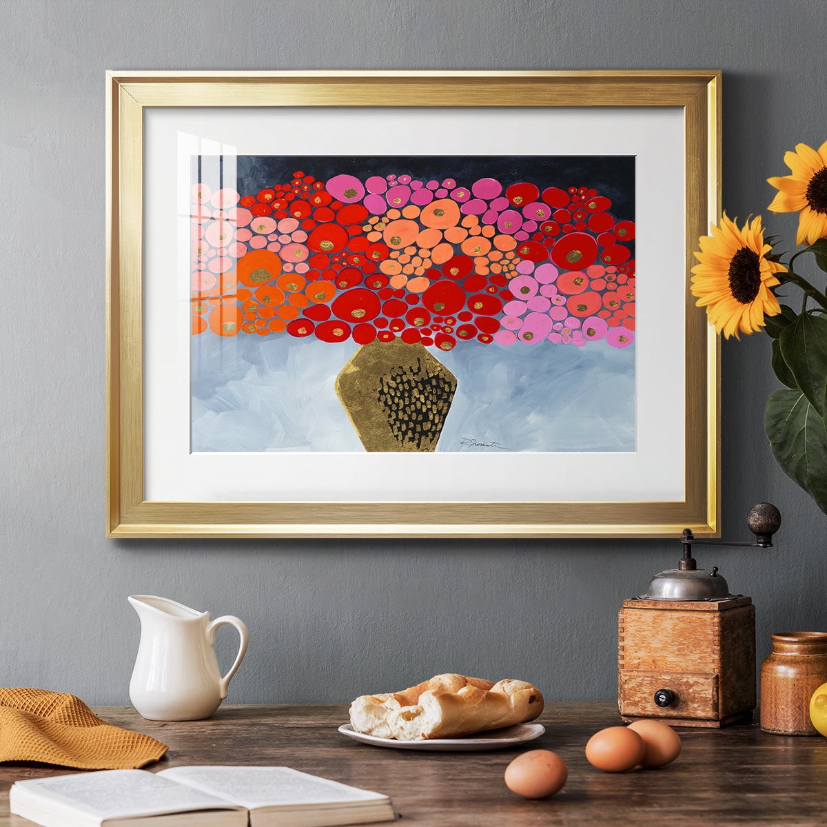 Red Poppies II Premium Framed Print - Ready to Hang